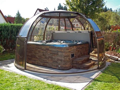 temporary hot tub enclosure